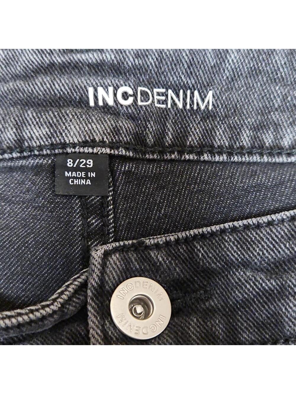 INC Denim | Stylish Black Frayed Denim Women Shorts | 29 - Picture 2 of 3